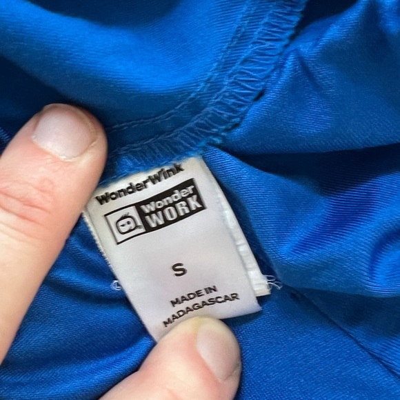 Wonder wink women’s maternity blue scrub Pants - Picture 4 of 5